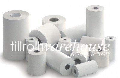 Thermal Paper Card Rolls 57 x 40 x 12.7mm Core BPA Free Boxed 100s - TRW248